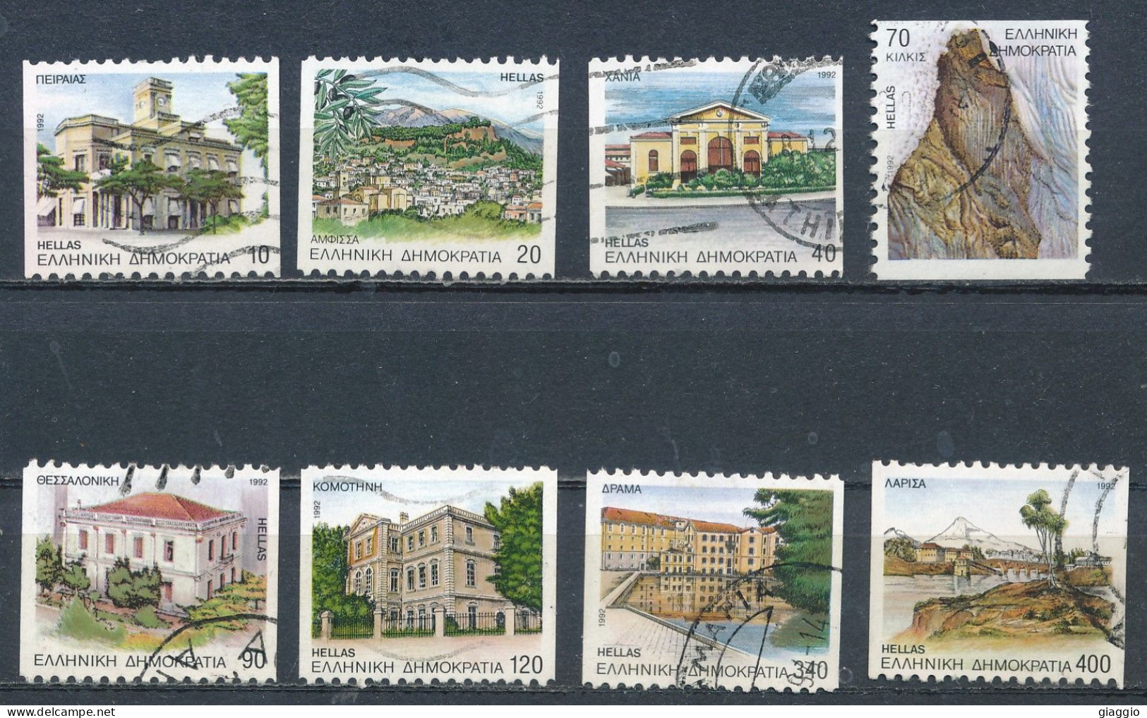 °°° GREECE - Y&T N°1800/11 - 1992 °°° - Usati