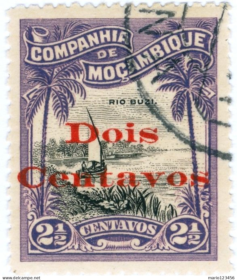 COMPAGNIA DEL MOZAMBICO, MOZAMBIQUE COMPANY, SIMBOLI DEL PAESE, 1920, USATI Mi:MZ-C 137, Scott:MZ-C 150, Yt:MZ-C 146 - Altri & Non Classificati