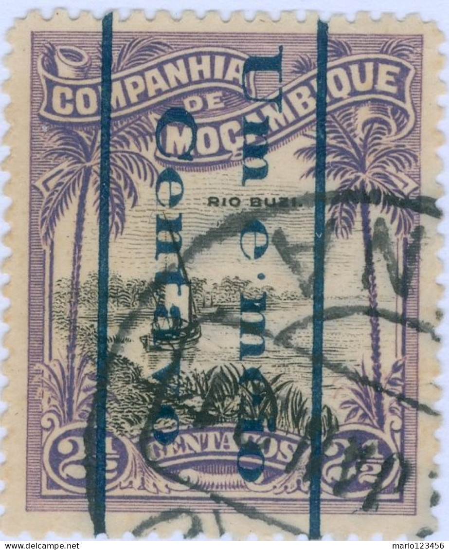 COMPAGNIA DEL MOZAMBICO, MOZAMBIQUE COMPANY, SIMBOLI DEL PAESE, 1920, USATI Mi:MZ-C 135, Scott:MZ-C 148, Yt:MZ-C 144 - Altri & Non Classificati