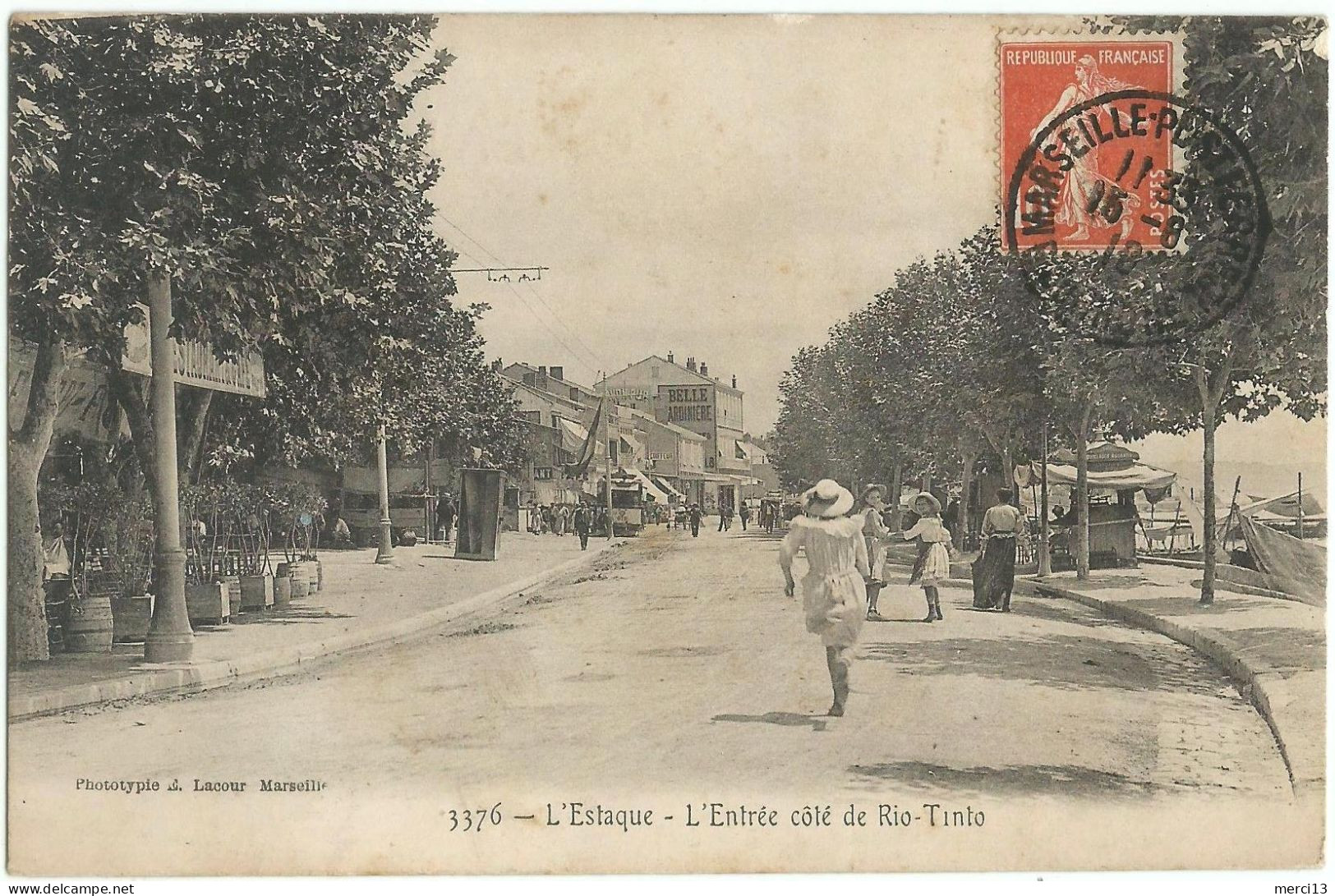 L’ESTAQUE (13) – L’Entrée Côté De Rio Tinto. Editeur Lacour, N° 3376. - L'Estaque