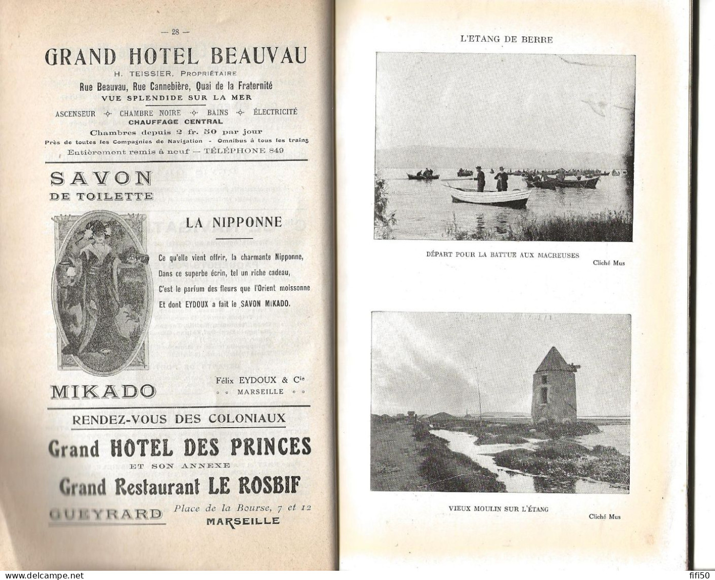 Livre Guide SYNDICAT D' INITIATIVE DE PROVENCE Juin 1914 Marseille à Avignon Arles Etc Nombreuses Photos NB Dont Chasse - Provence - Alpes-du-Sud