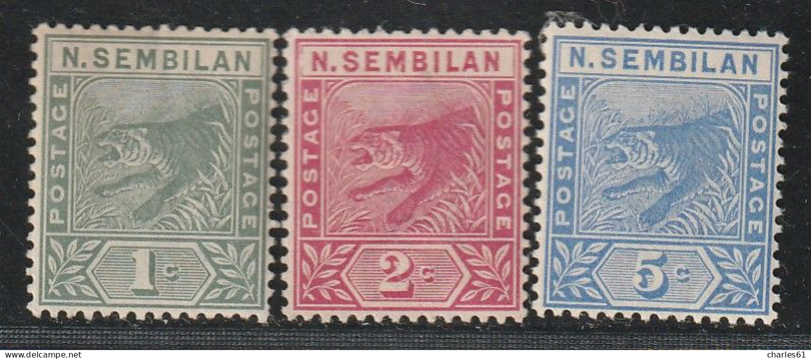 MALAYSIA - NEGRI SEMBILAN - N°2/4 */** (1891-94) Tigre - Negri Sembilan