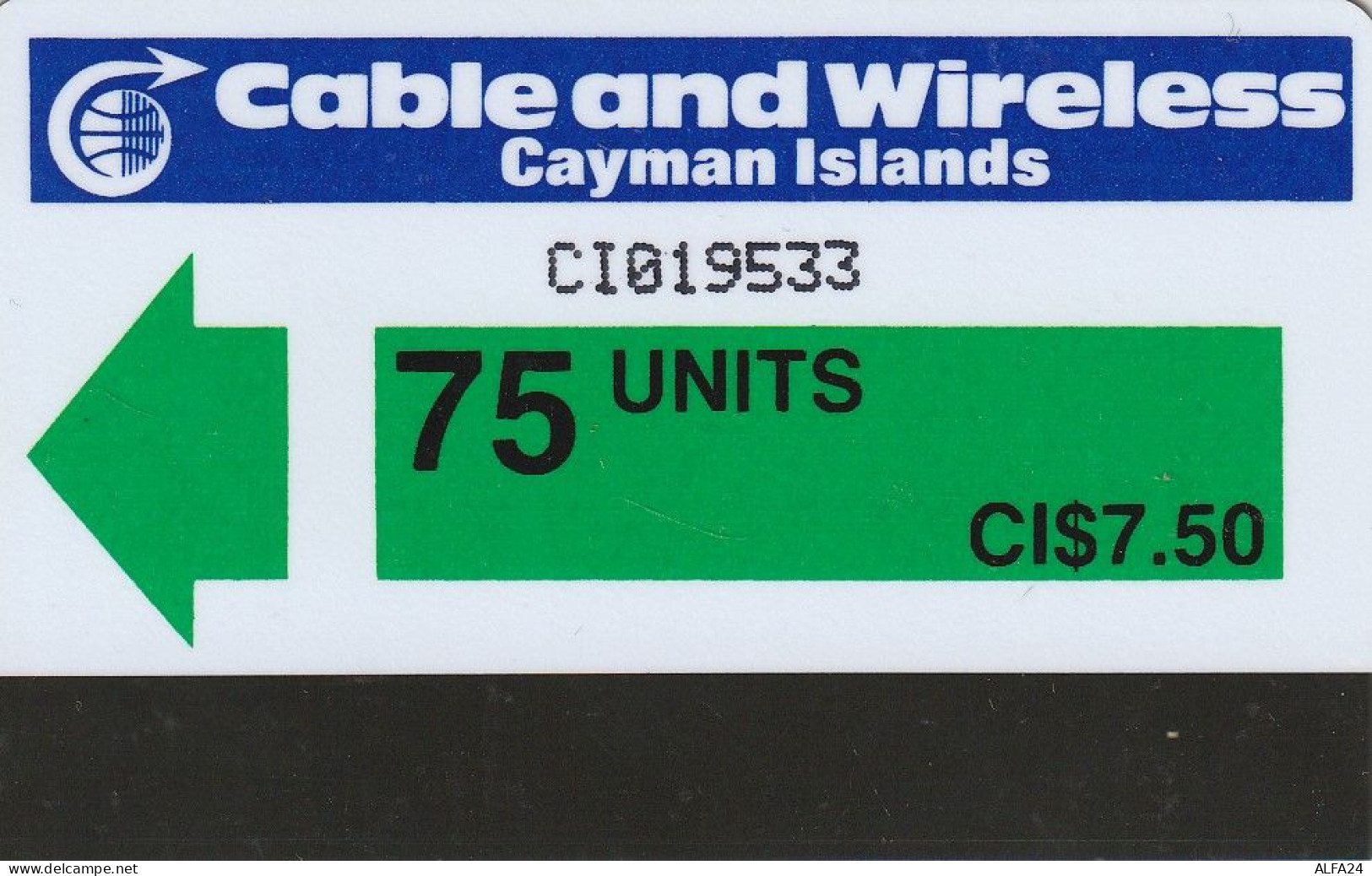 PHONE CARD CAYMAN ISLAND AUTELCA (E6.23.3 - Isole Caiman