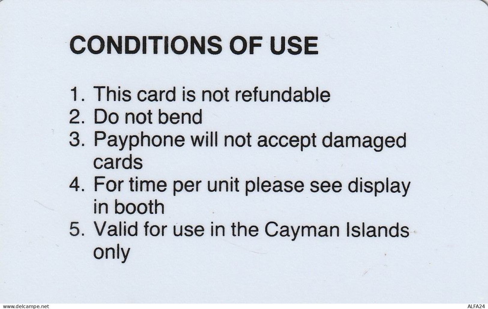 PHONE CARD CAYMAN ISLAND AUTELCA (E6.23.3 - Kaimaninseln (Cayman I.)