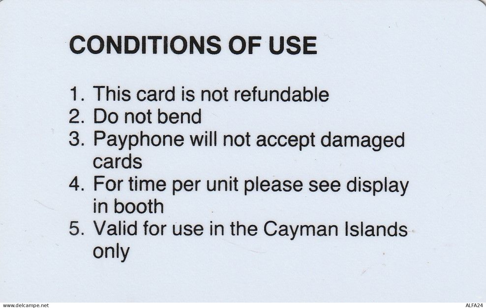 PHONE CARD CAYMAN ISLAND AUTELCA (E6.23.3 - Kaaimaneilanden