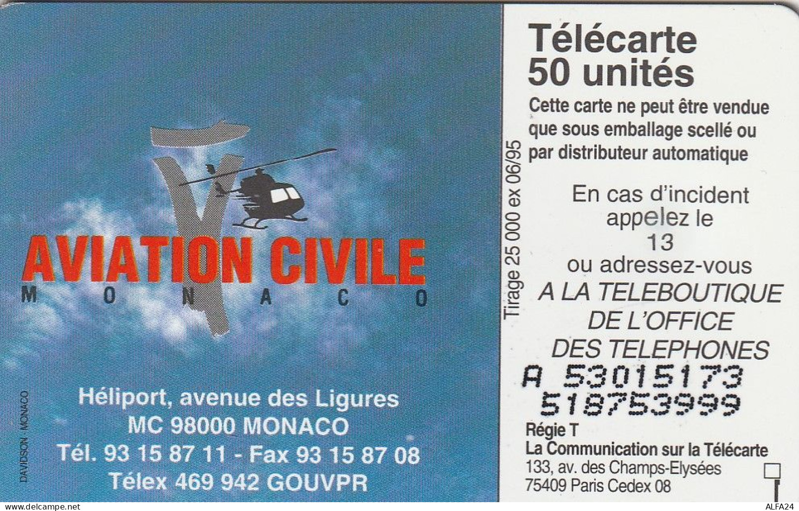 PHONE CARD MONACO  (E6.22.7 - Monaco