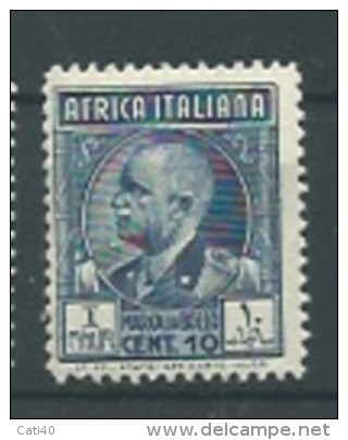 MARCA DA BOLLO-COLONIE ITALIANE AFRICA ITALIANA  CENT. 10 - NUOVO PIENA GOMMA - Eritrée