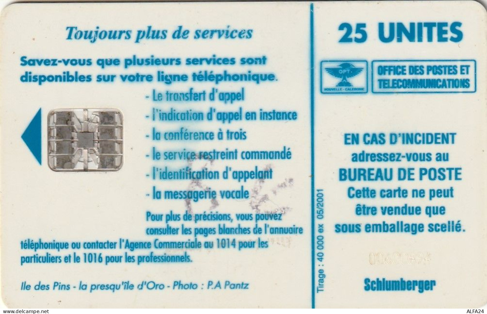 PHONE CARD NUOVA CALEDONIA  (E7.21.4 - Nieuw-Caledonië