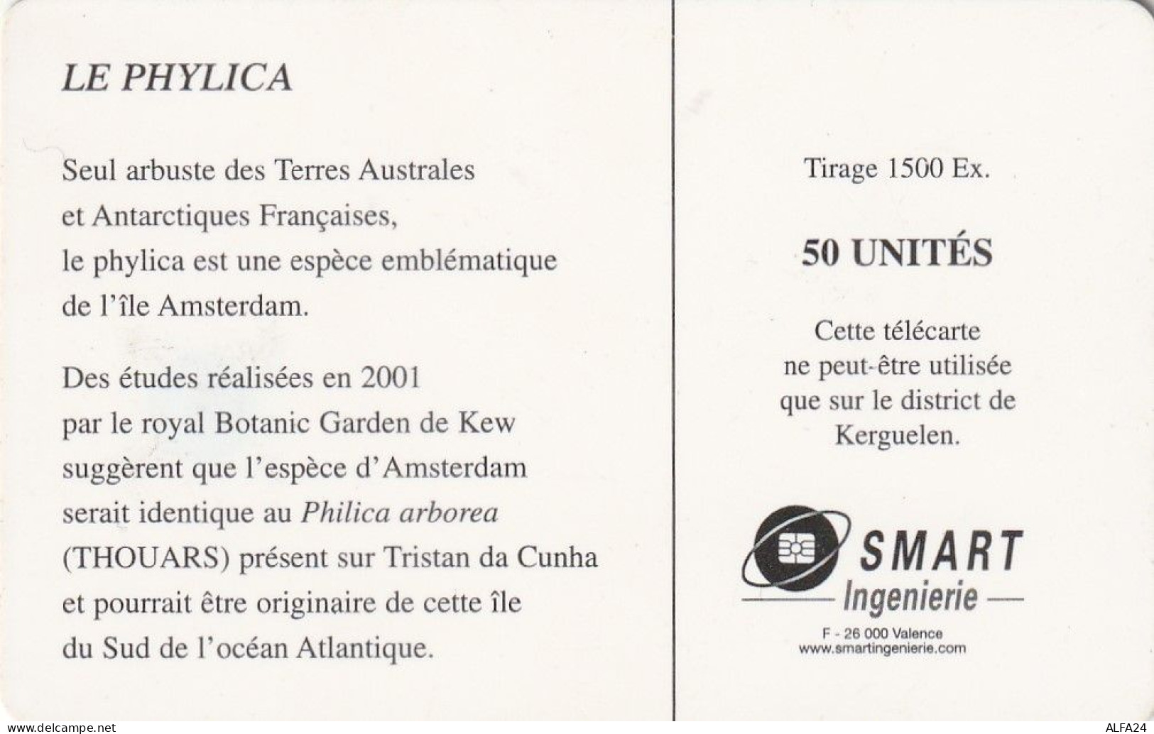PHONE CARD TAAF  (E7.4.4 - TAAF - Territorios Australes Franceses