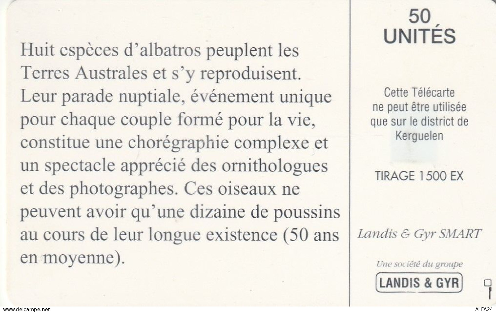 PHONE CARD TAAF  (E7.4.2 - TAAF - Terres Australes Antarctiques Françaises