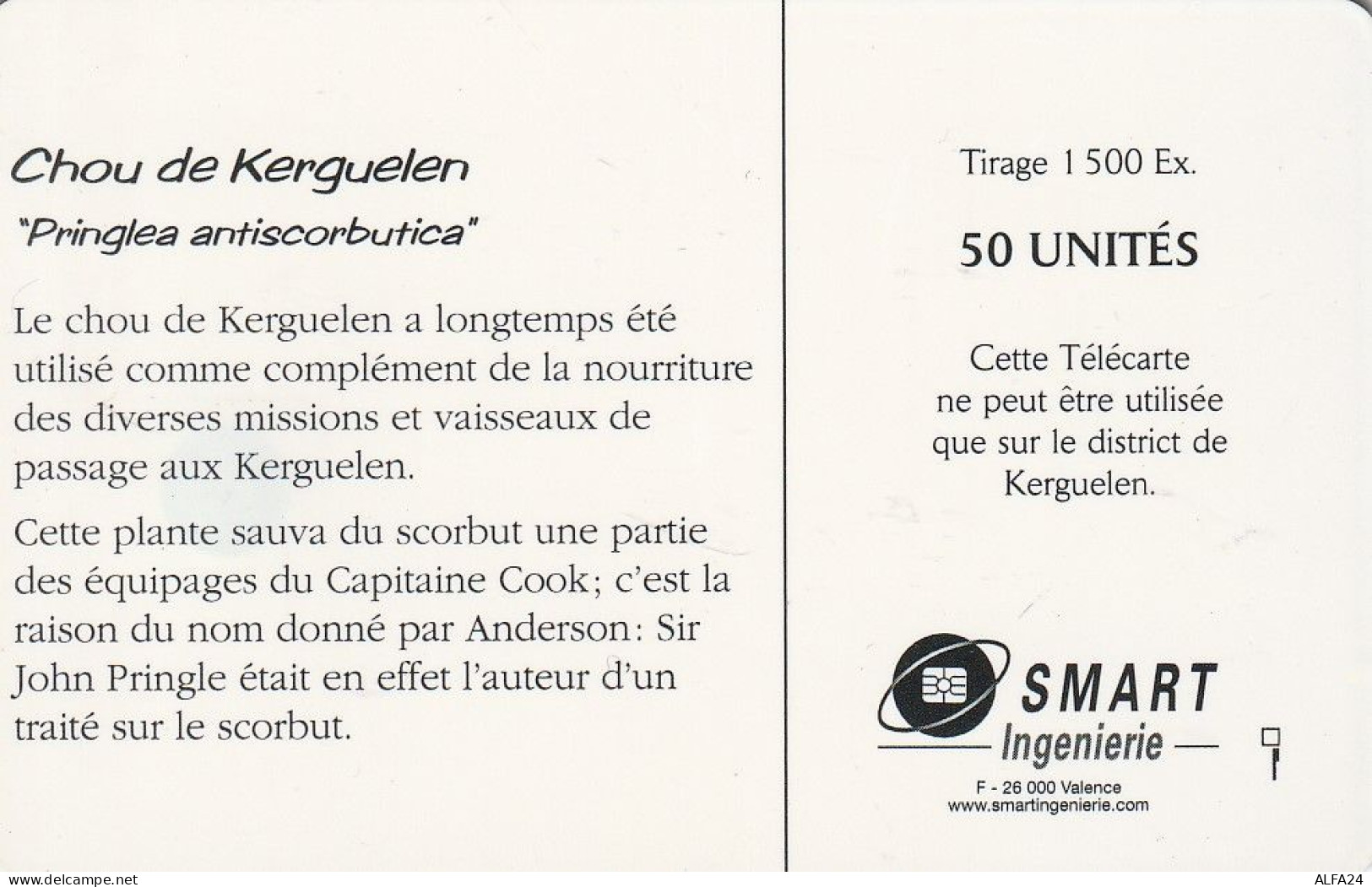 PHONE CARD TAAF  (E7.4.3 - TAAF - Territori Francesi Meridionali