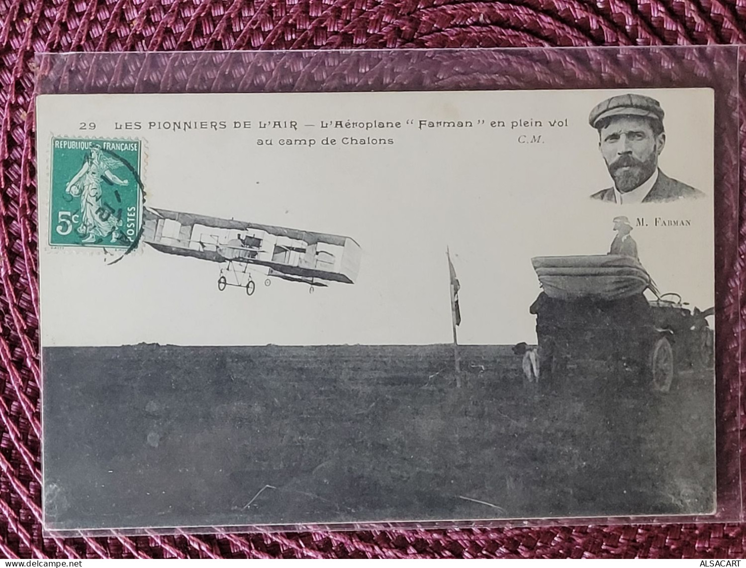 Farman En Plein Vol - Aviateurs