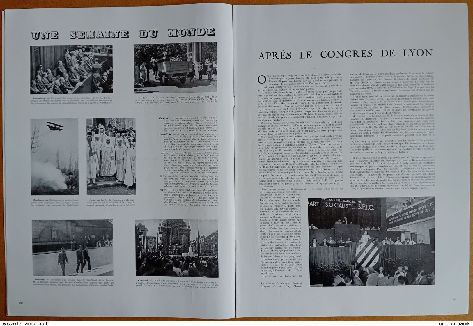 France Illustration N°100 30/08/1947 Dominions Inde Pakistan/Anniversaire Libération De Paris/Australie V-3/La Moisson.. - Testi Generali