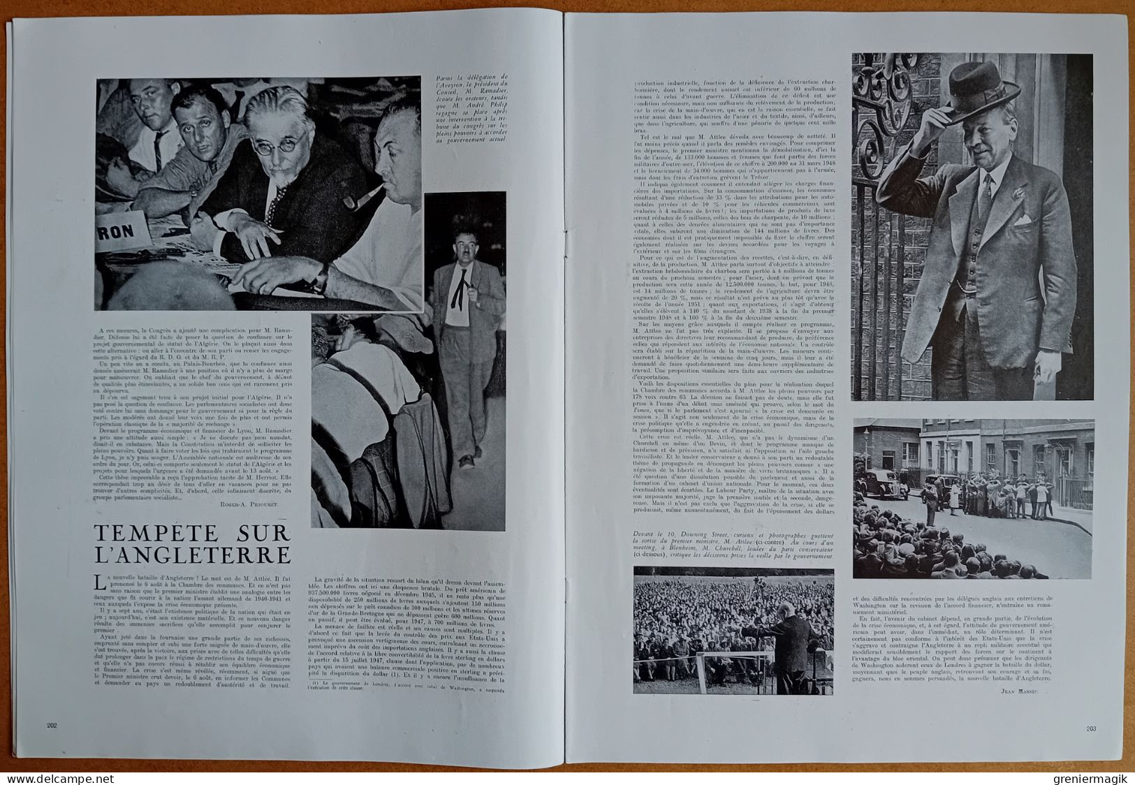 France Illustration N°100 30/08/1947 Dominions Inde Pakistan/Anniversaire Libération De Paris/Australie V-3/La Moisson.. - General Issues