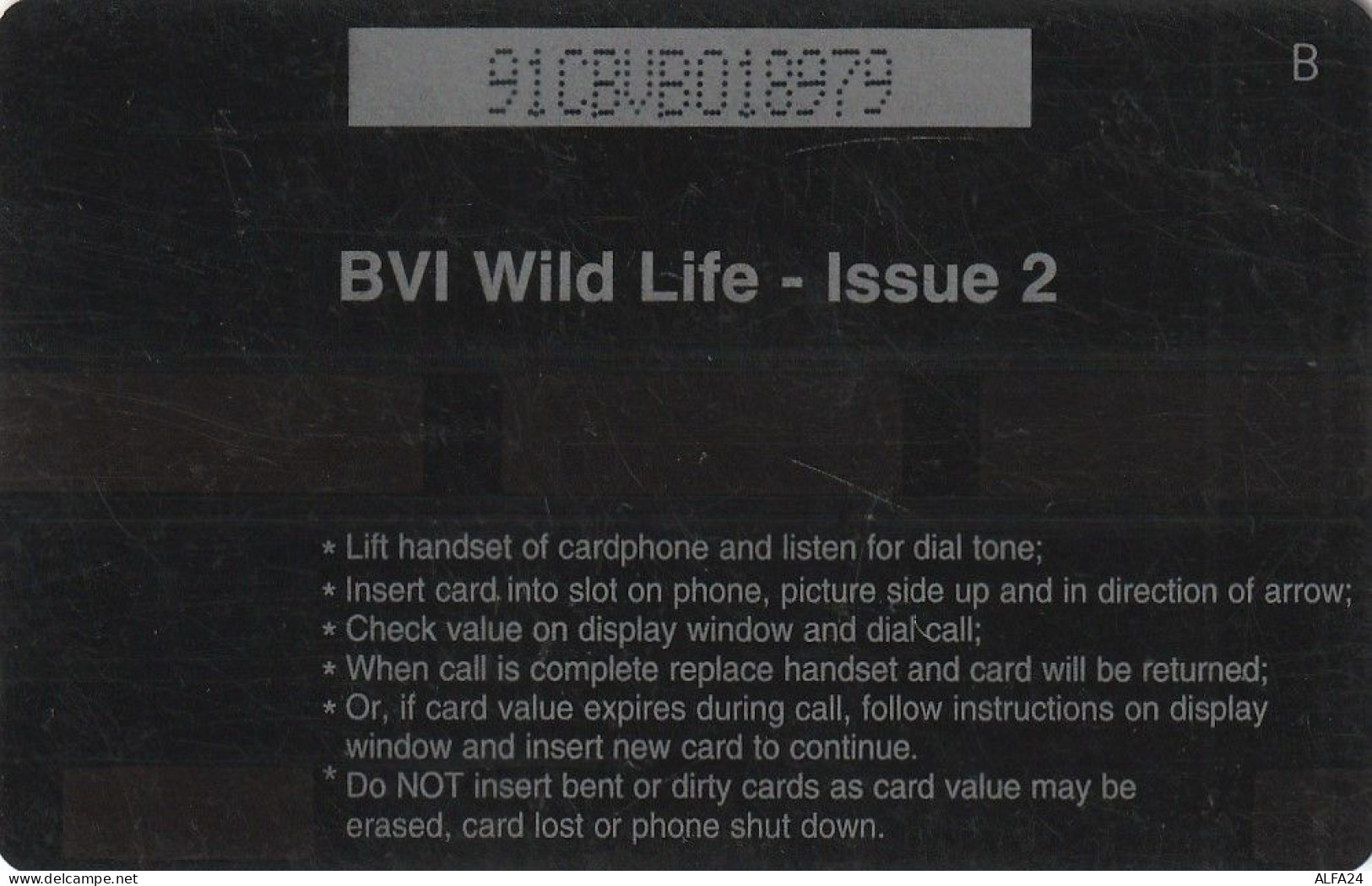 PHONE CARD BRITISH VIRGIN ISLAND  (E8.13.6 - Vierges (îles)