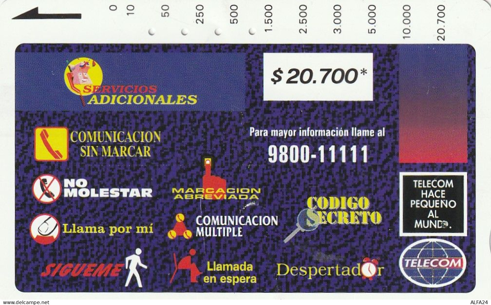 PHONE CARD COLOMBIA AUTELCA (E8.9.8 - Colombia