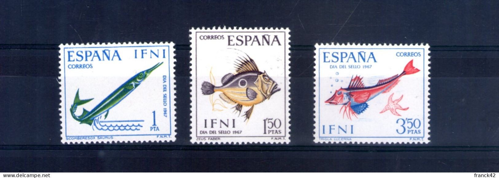 Ifni. Journée Du Timbre. Poissons Divers. 1967 - Ifni