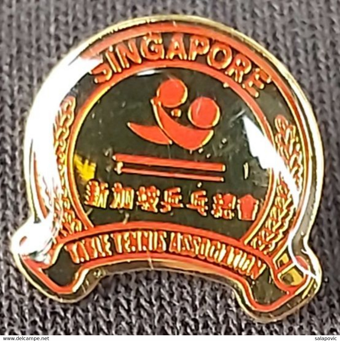 SINGAPORE Table Tennis Association Federation Union   PINS A11/4 - Tenis De Mesa