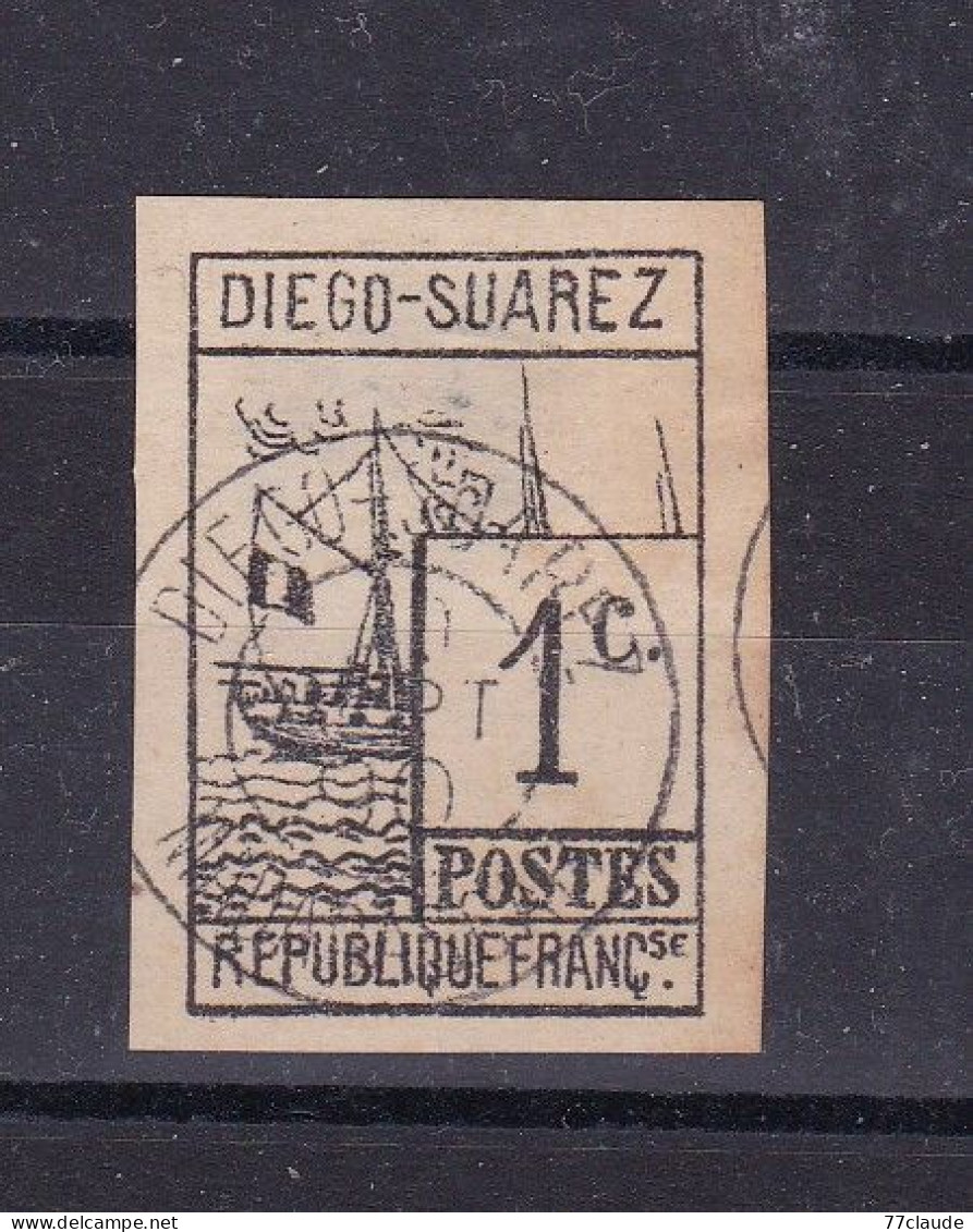 DIEGO SUAREZ 1890 LITHOGRAPHIES NON DENTELES N°6 - Used Stamps