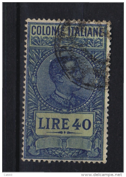 MARCA DA BOLLO/REVENUE- COLONIE  ITALIANE LIRE 40 - Italiaans Oost-Afrika