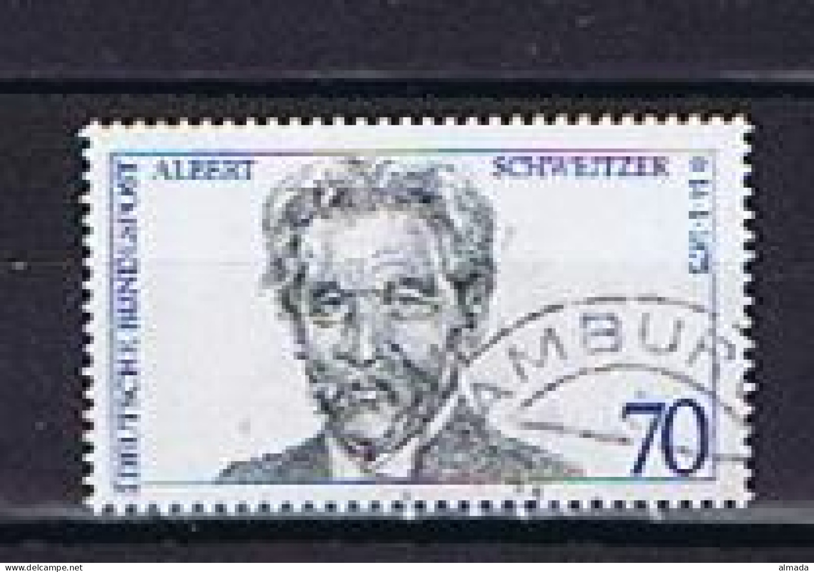 BRD (West) Germany 1975: Michel 830 (M) Used,  Gestempelt - Albert Schweitzer