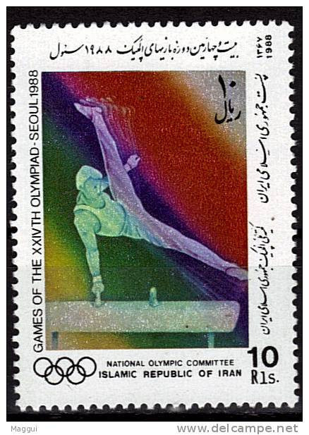 IRAN   N° 2086  * *    JO 1988    Gymnastique Cheval D Arcon - Gymnastique
