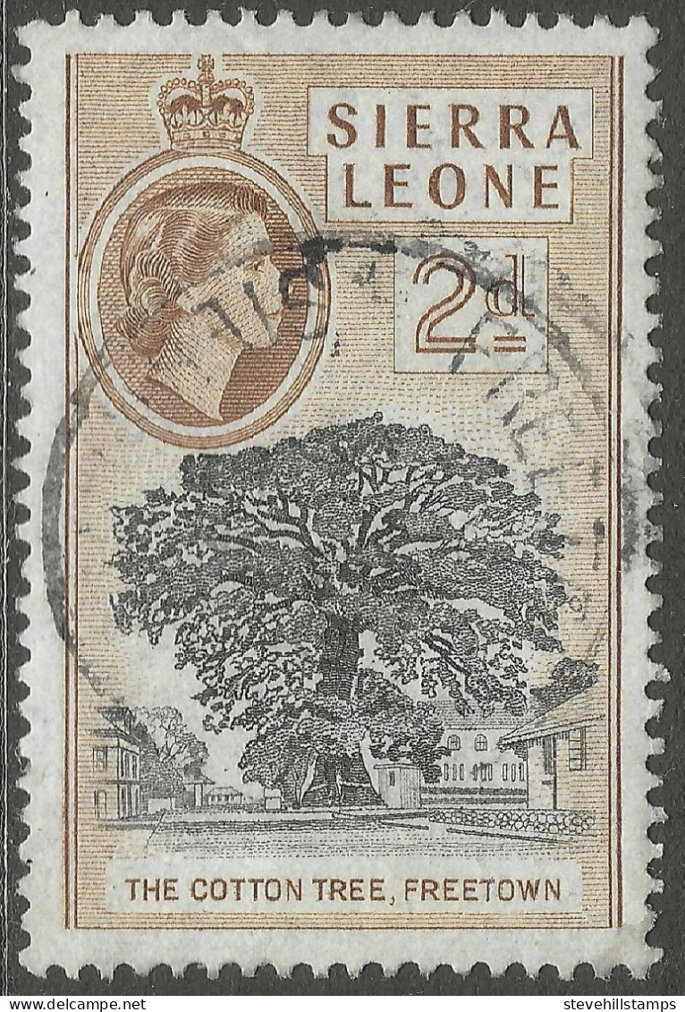 Sierra Leone. 1956-61 QEII. 2d Used. SG 213 - Sierra Leone (...-1960)