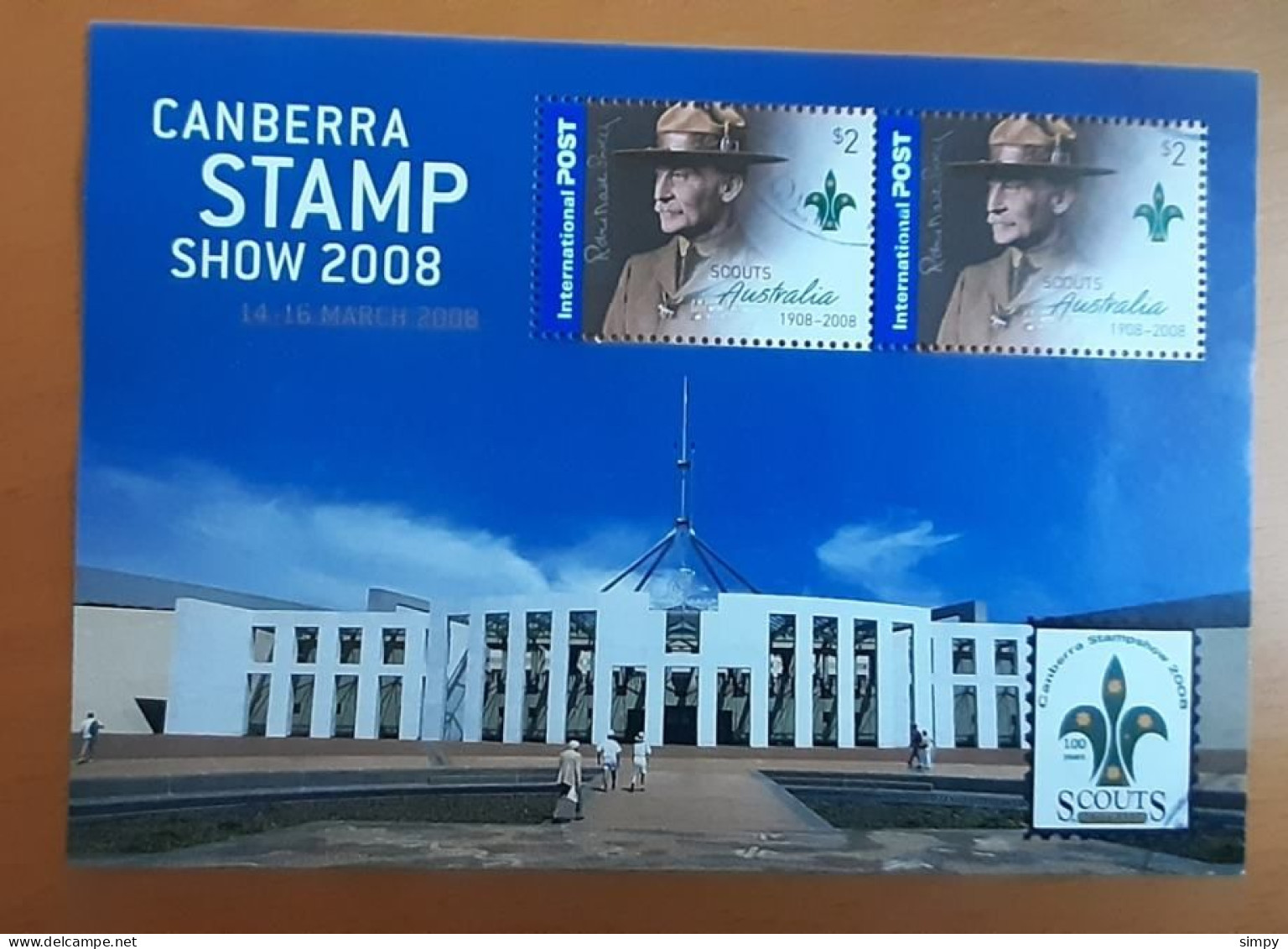 AUSTRALIA 2008 Scauts Canberra Stamp Show Used Mini Sheet Block - Blocks & Sheetlets