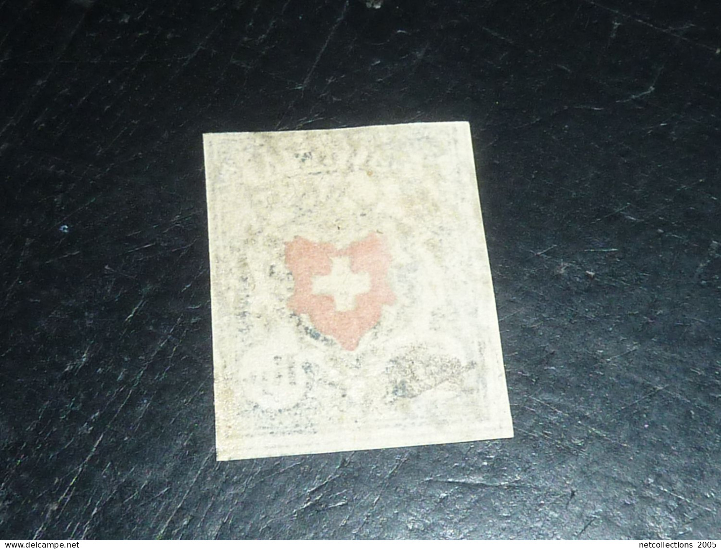 SUISSE POSTES FEDERALES 1850 N°14 - SIGNE CALVES - Oblitéré (CV) - 1843-1852 Federale & Kantonnale Postzegels
