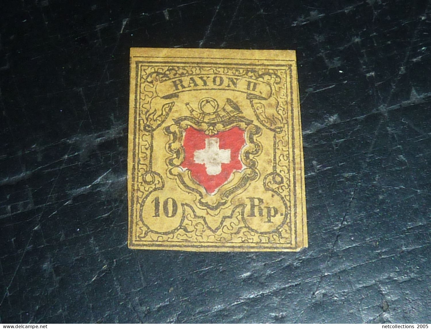 SUISSE POSTES FEDERALES 1850 N°15 - Oblitéré (CV) - 1843-1852 Federal & Cantonal Stamps