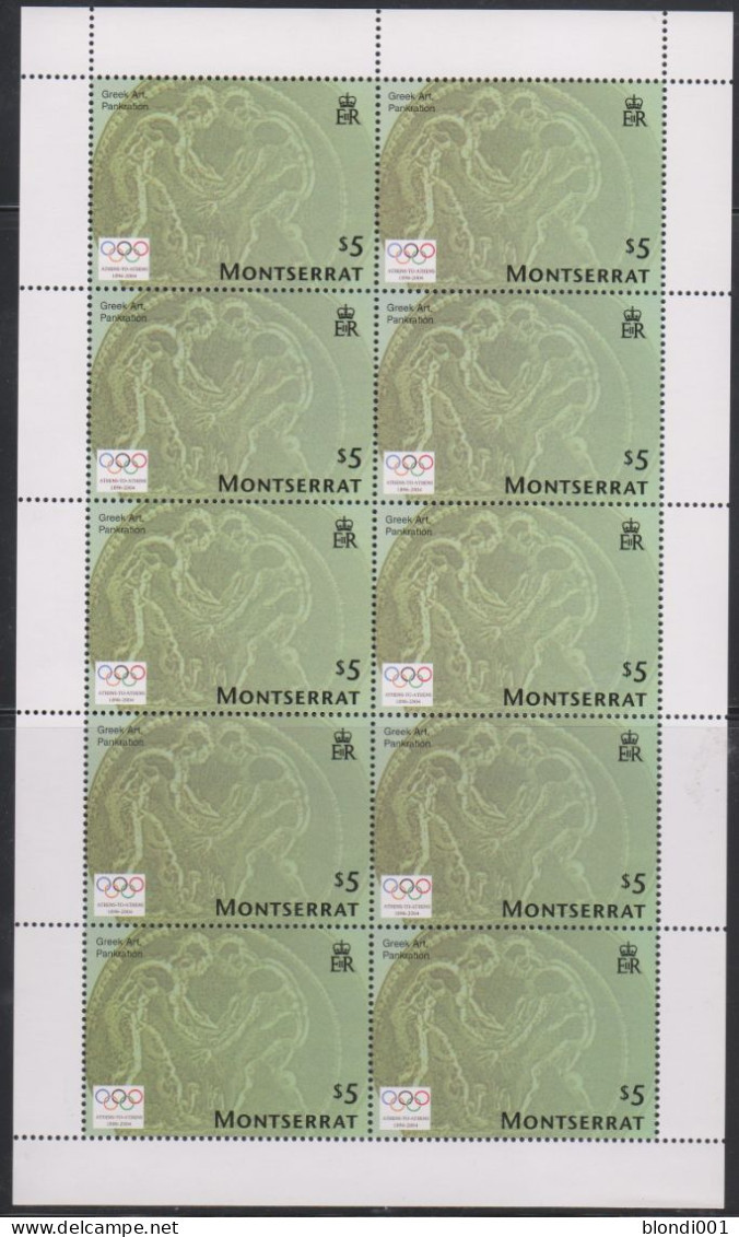 Olympics 2004 - History - MONTSERRAT - Sheet MNH - Summer 2004: Athens