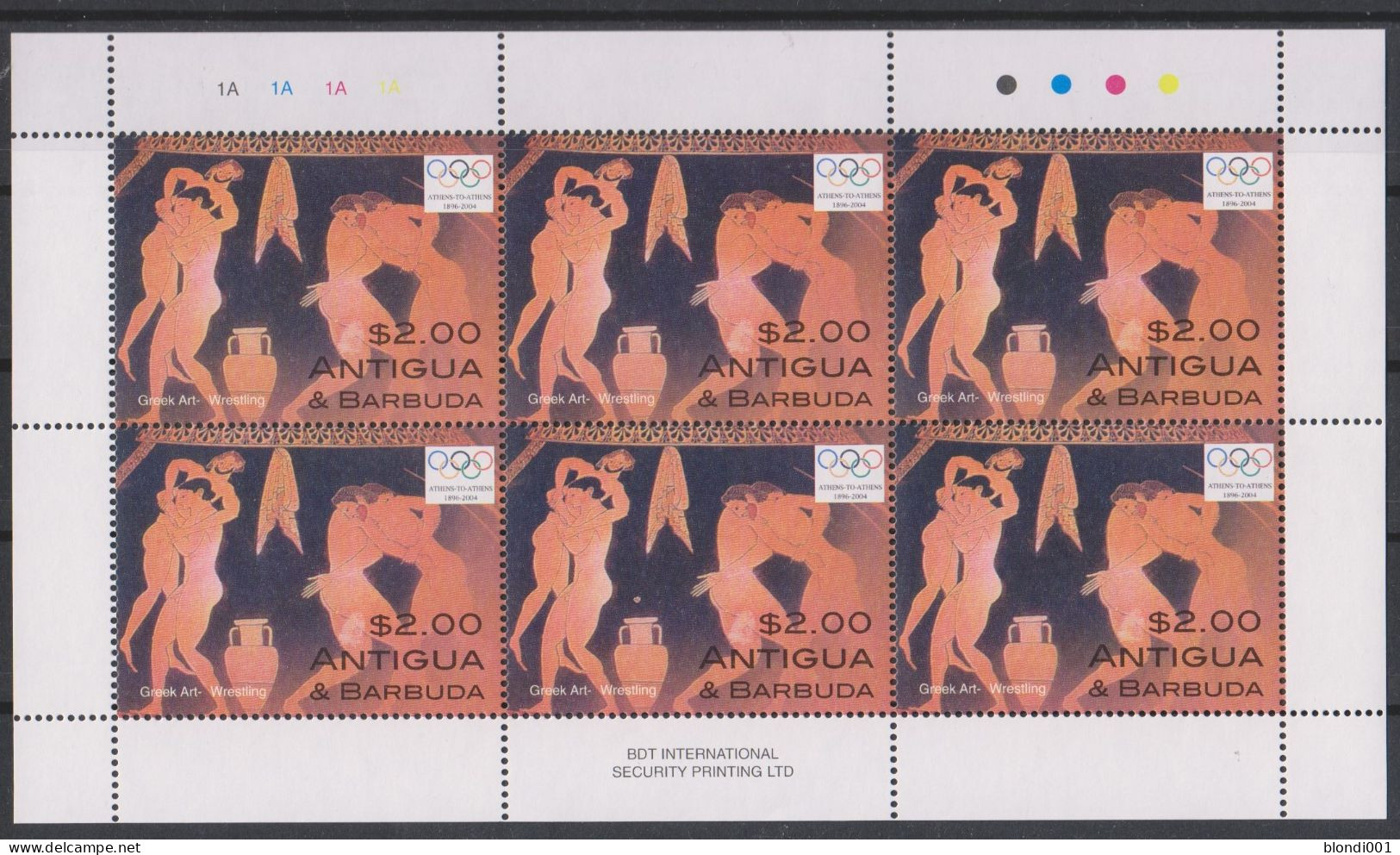 Olympics 2004 - History - ANTIGUA & BARBUDA - Sheet MNH - Sommer 2004: Athen