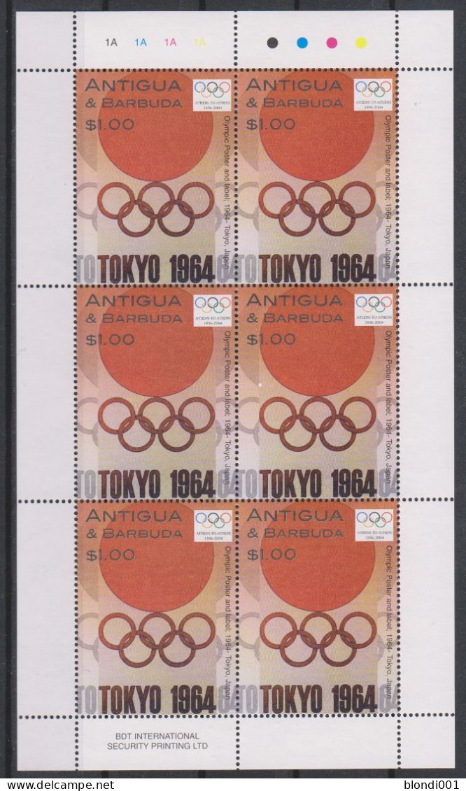 Olympics 2004 - History - ANTIGUA & BARBUDA - Sheet MNH - Verano 2004: Atenas