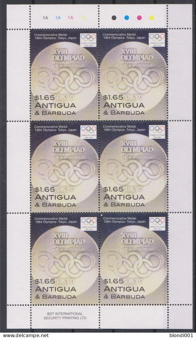Olympics 2004 - History - ANTIGUA & BARBUDA - Sheet MNH - Ete 2004: Athènes