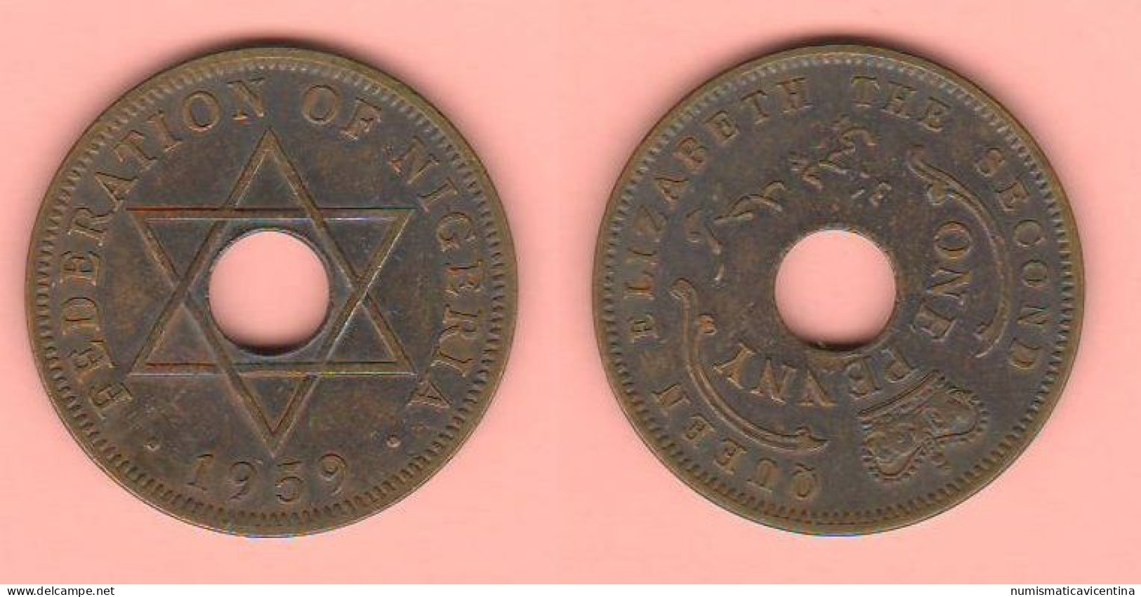 Nigeria ONE Penny 1959 - Nigeria