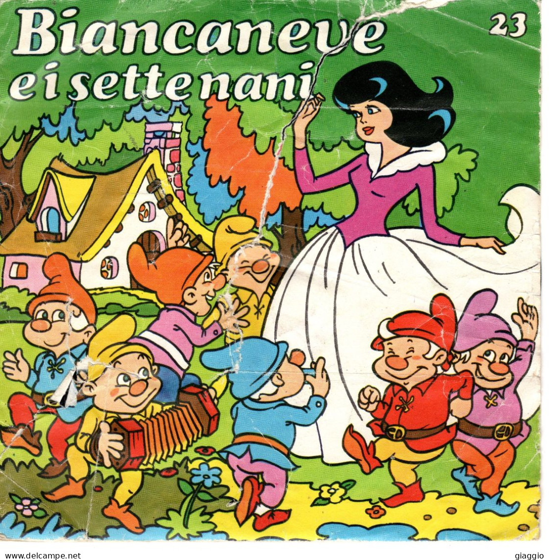 °°° 577) 45 GIRI - COMPAGNIA NAZIONALE DEL TEATRO -  BIANCANEVE E I SETTE NANI °°° - Otros - Canción Italiana