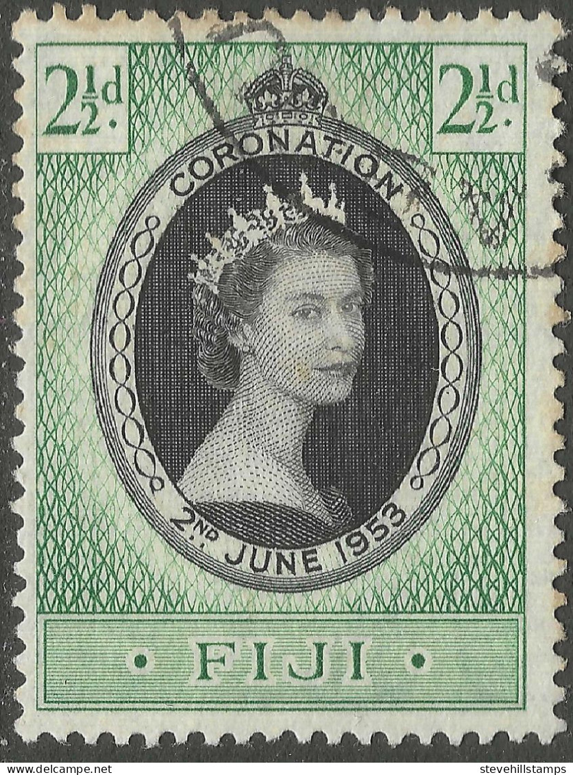 Fiji. 1953 QEII Coronation. 2½d Used. SG 278 - Fiji (...-1970)