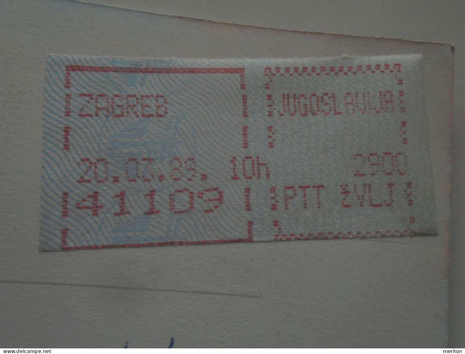 D200819   CPM AK   ZAGREB Croatia Yugoslavia  - EMA  Red Meter  Freistempel   20.07.88 10h - Other & Unclassified