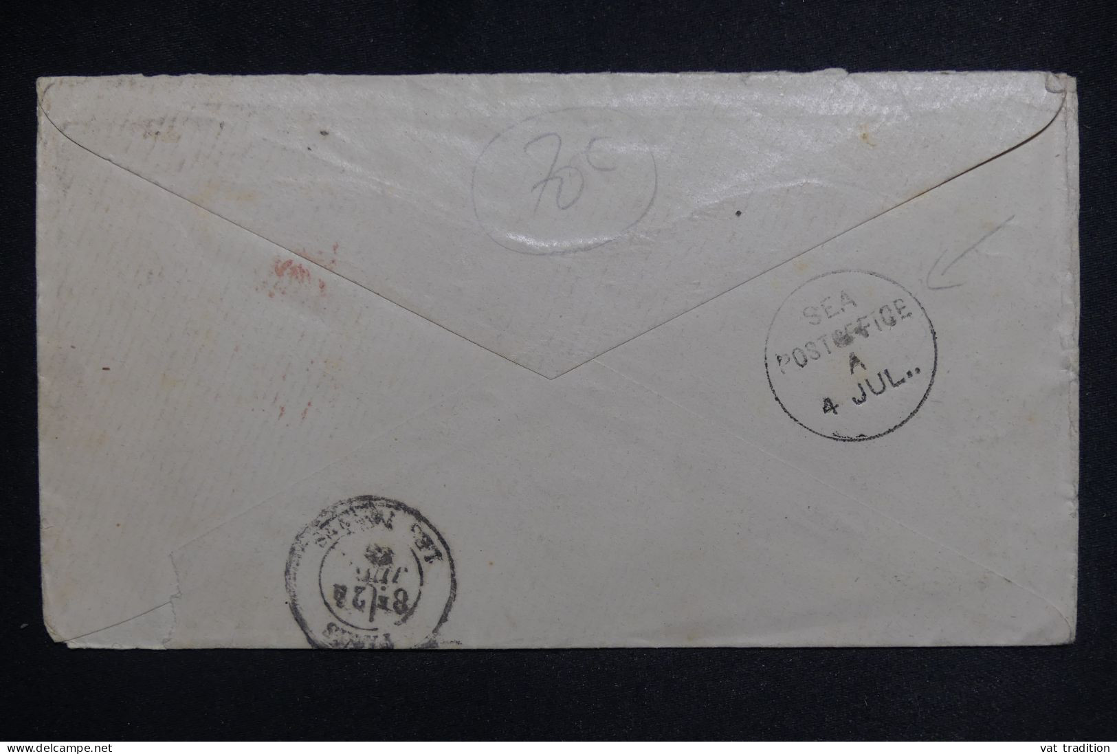 INDES ANGLAISES - Victoria Avec Cachet Commercial Sur Enveloppe De Calcutta Pour La France - L 149784 - 1882-1901 Imperium