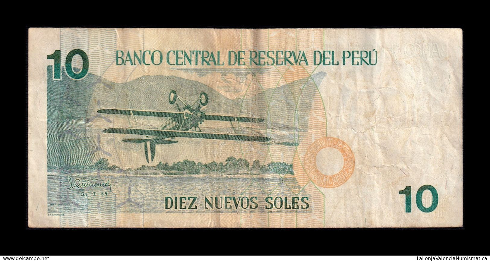 Perú 10 Nuevos Soles 11.06.1997 Pick 166a Bc/Mbc F/Vf - Peru