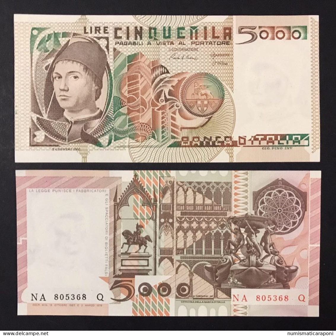 5000 Lire 19 10 1983 Antonello Da Messina Fds  LOTTO 2218 - 5000 Lire