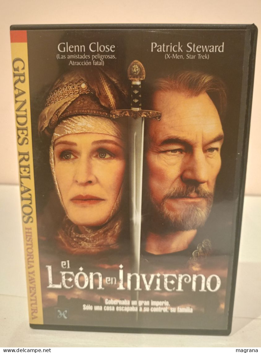 Película Dvd. El León En Invierno. Glenn Close Y Patrick Steward. Colección Grandes Relatos. 2003. - Storia