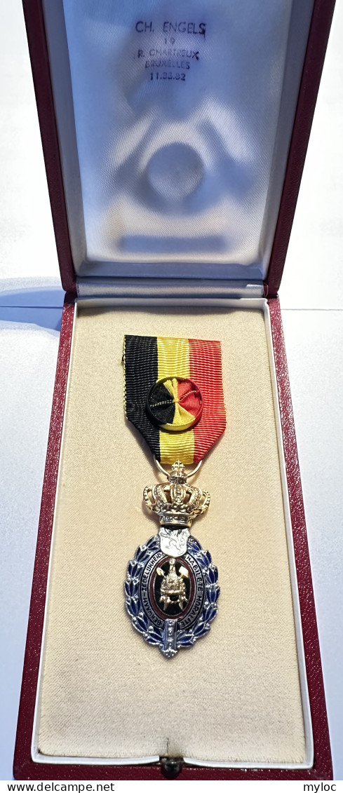 Médaille Décoration Civile. Habilité, Moralité... 1éré Classe. Avec écrin. Avec Rosace.  - Professionnels / De Société