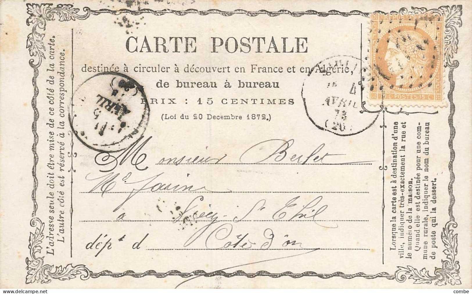 CARTE PRECURSEUR N° 8. ROCAILLE. SAULIEU EURE. GC 3319 - Cartes Précurseurs