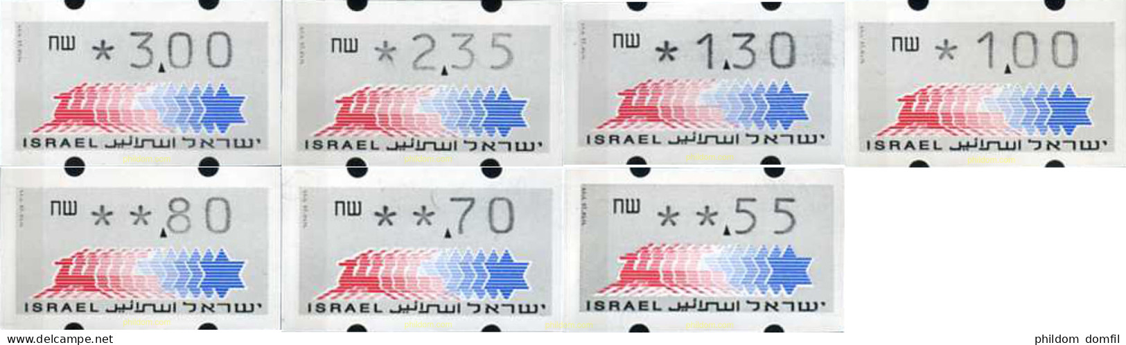 129705 MNH ISRAEL 1990 ETIQUETA DE FRANQUEO - Neufs (sans Tabs)