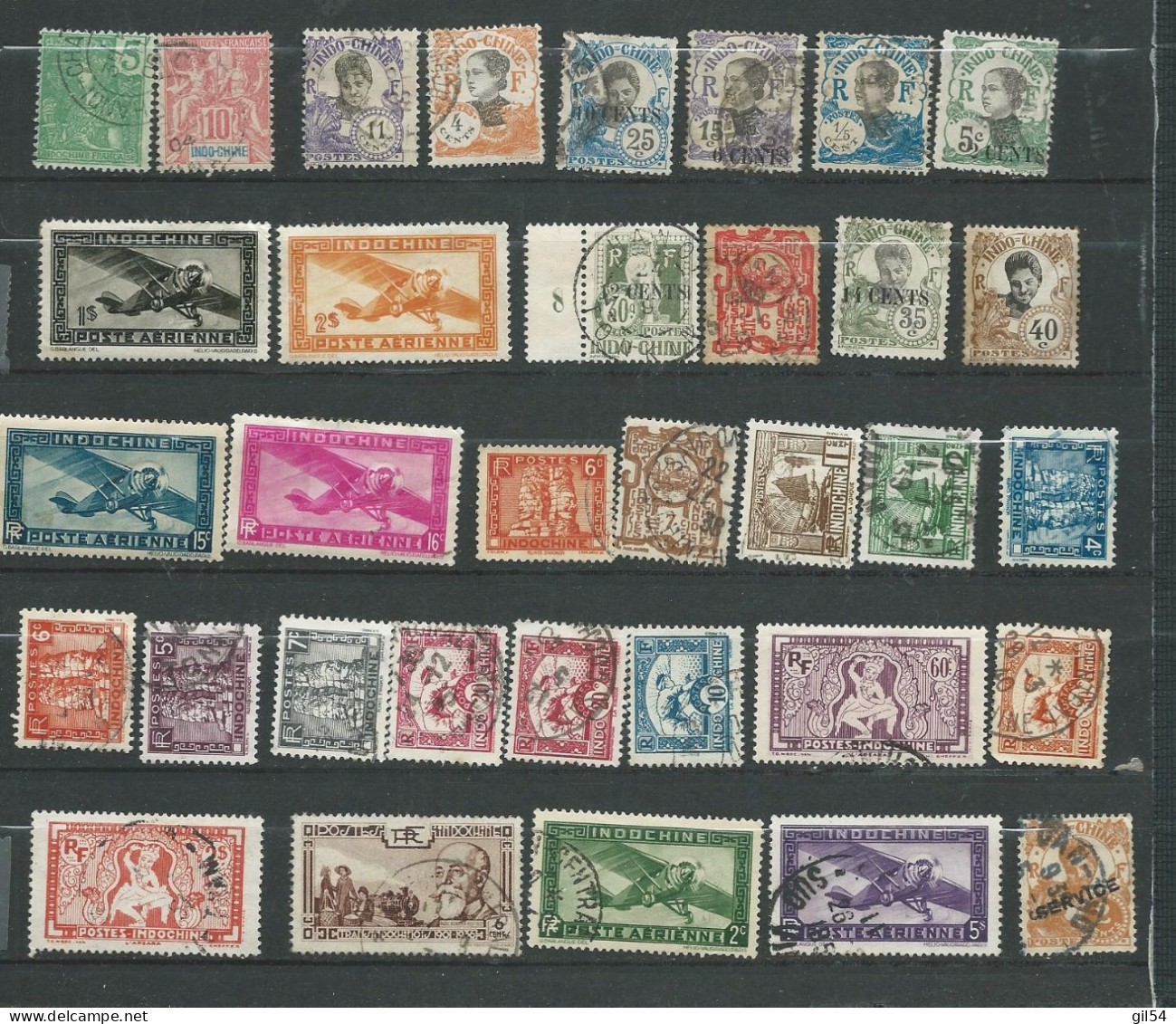 Indochine  - Lot De 34TIMBRES TOUT ETATS       -  Ax 16305 - Autres & Non Classés