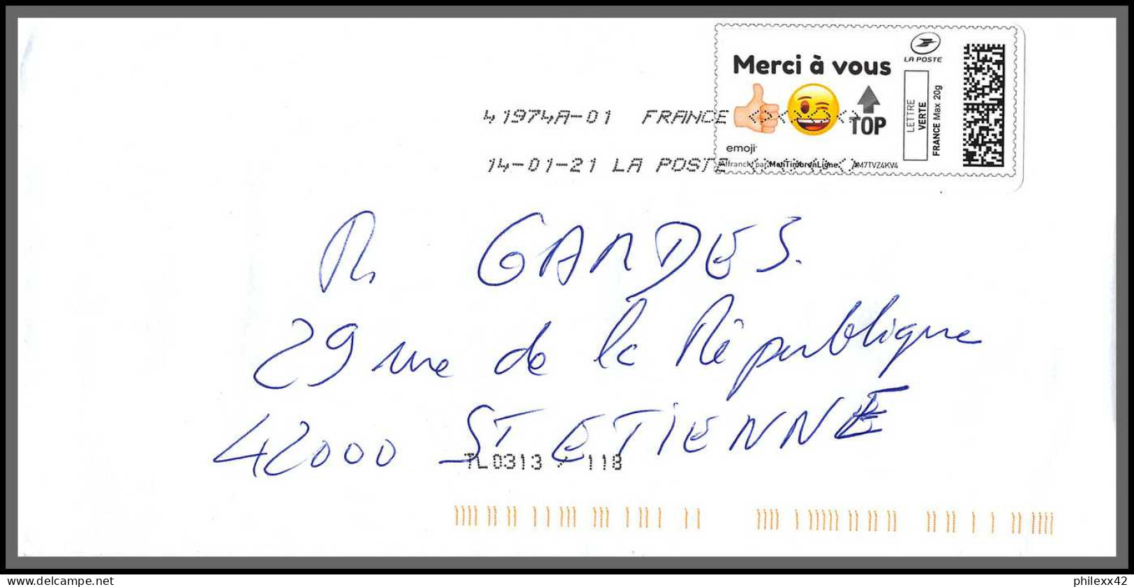 95869 - Lot De 15 Courriers Lettres Enveloppes De L'année 2021 Divers Affranchissements En EUROS - Covers & Documents