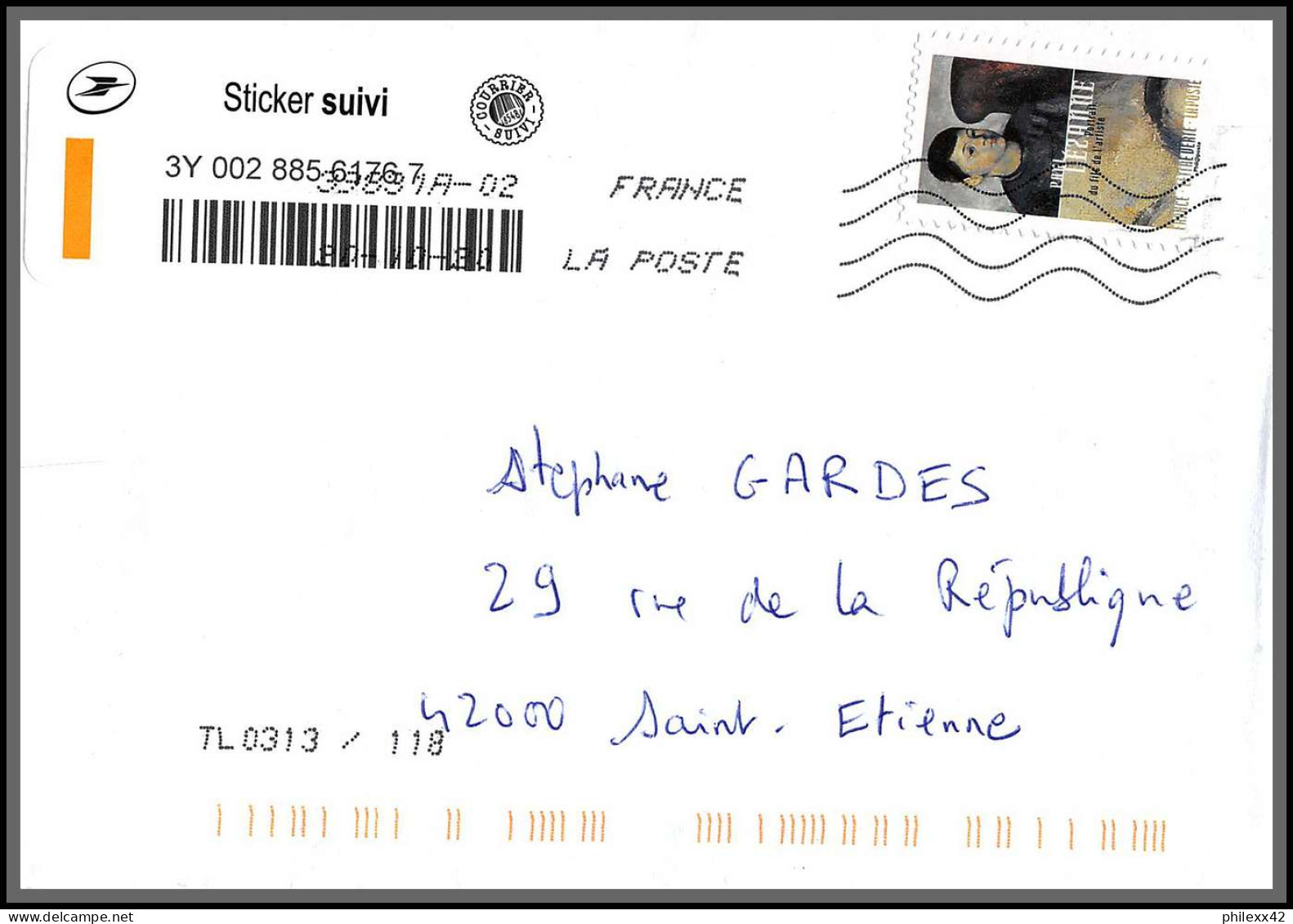 95881 - lot de 16 courriers lettres enveloppes de l'année 2020 divers affranchissements en EUROS