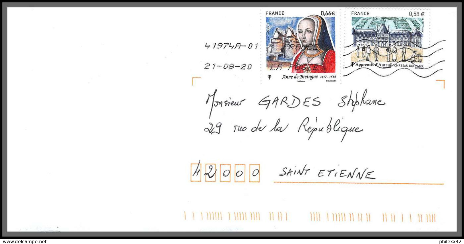 95885 - Lot De 15 Courriers Lettres Enveloppes De L'année 2020 Divers Affranchissements En EUROS - Briefe U. Dokumente