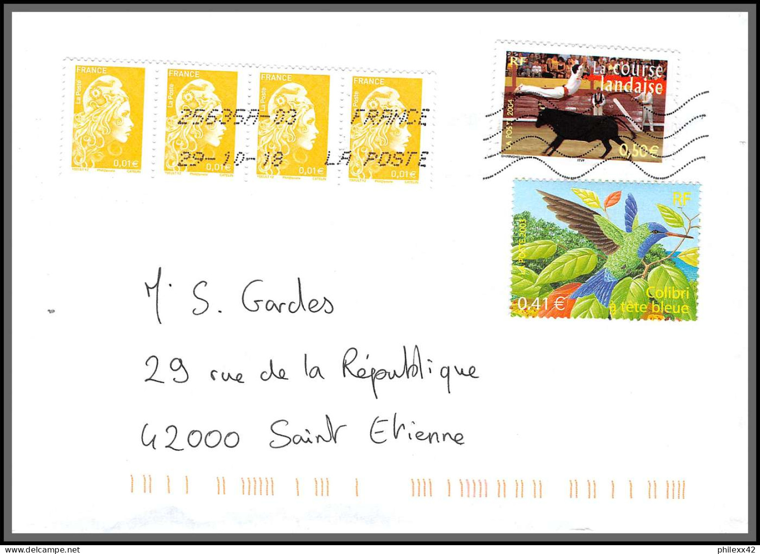 95901 - Lot De 15 Courriers Lettres Enveloppes De L'année 2018 Divers Affranchissements En EUROS - Covers & Documents